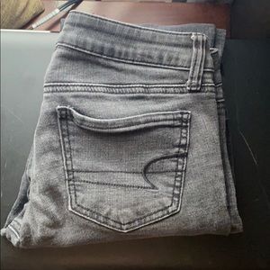 Light Washed Black American Eagle Jeans